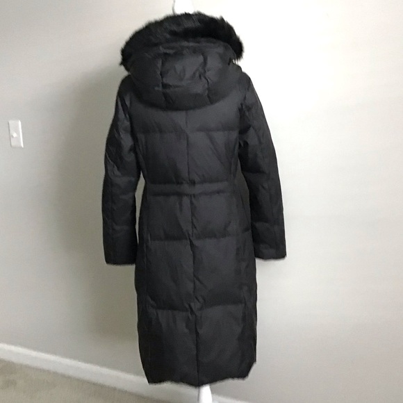 ZARA Long Coat Jacket Adjustable Waist Removable Faux Fur New With Tag - Picture 5 of 10